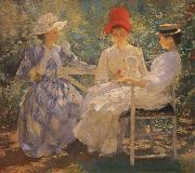 Edmund Charles Tarbell Three Sisters A Study in June Sunlight oil on canvas